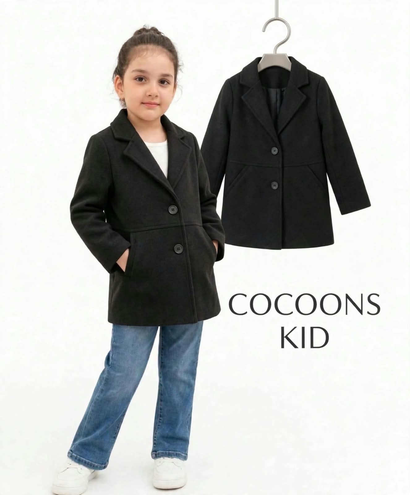 Girls Winter Coat / Trench Coat - Girls | COCOONS KID
